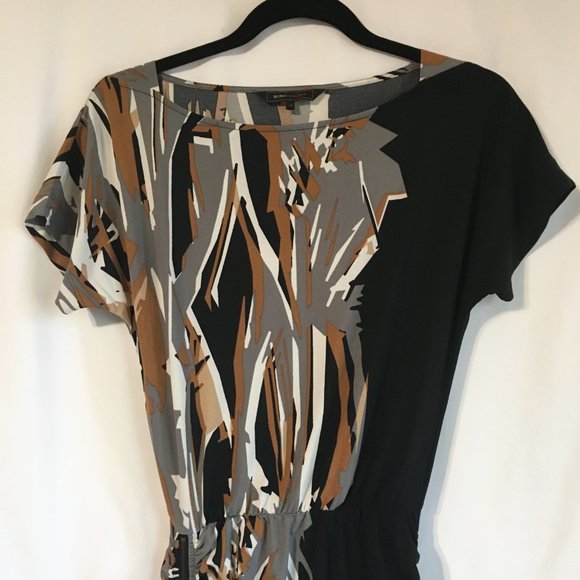 BCBG Flax Combo' Ruched Bodycon Mini - Picture 4 of 7